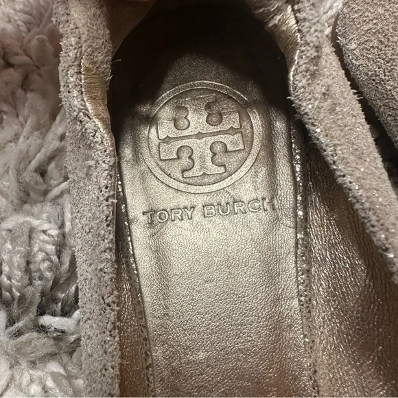 Tory Burch Gold Flats 6.5 - Picture 5 of 12